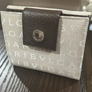 Bvlgari Full Inclusion Logomania Compact Bifold Wallet